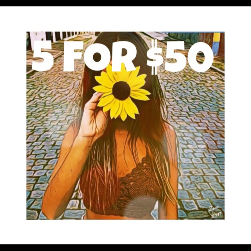 Add 5 items, $15.00 or less, $50.00!!